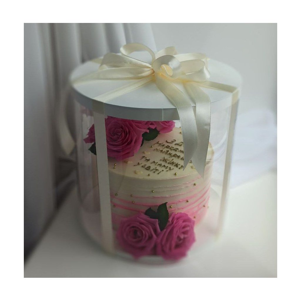 Тубус D250 H250 білий з картонною кришкою