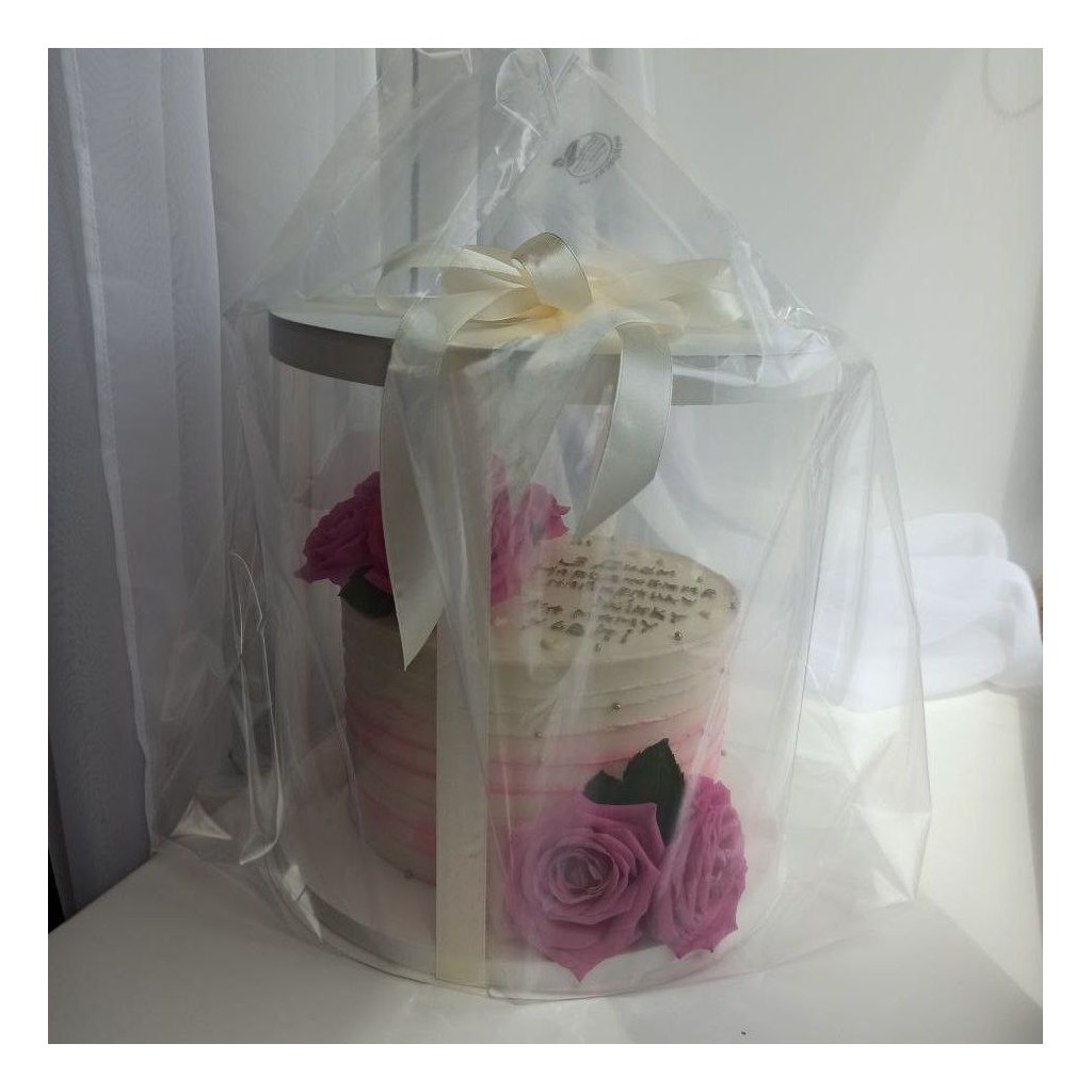 Тубус D250 H250 белый с картонной крышкой