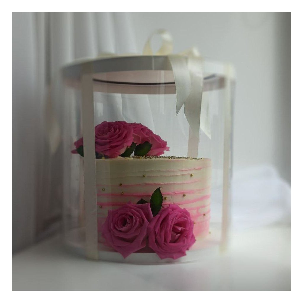 Тубус D250 H250 білий з картонною кришкою