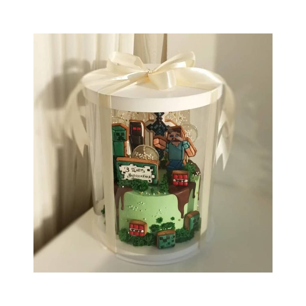 Тубус D200 H250 білий з картонною кришкою