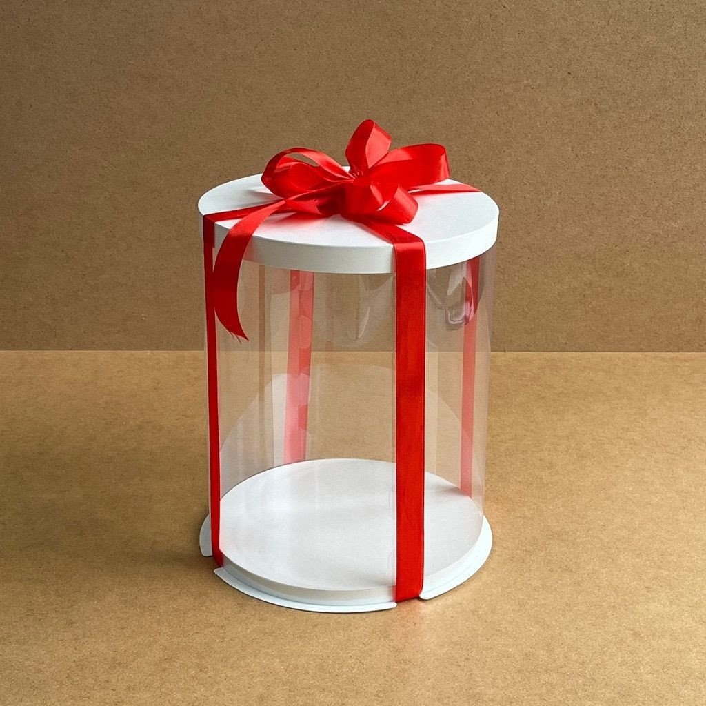 Набор тубусов для тортов d200 h250 с картонной крышкой - 20 шт