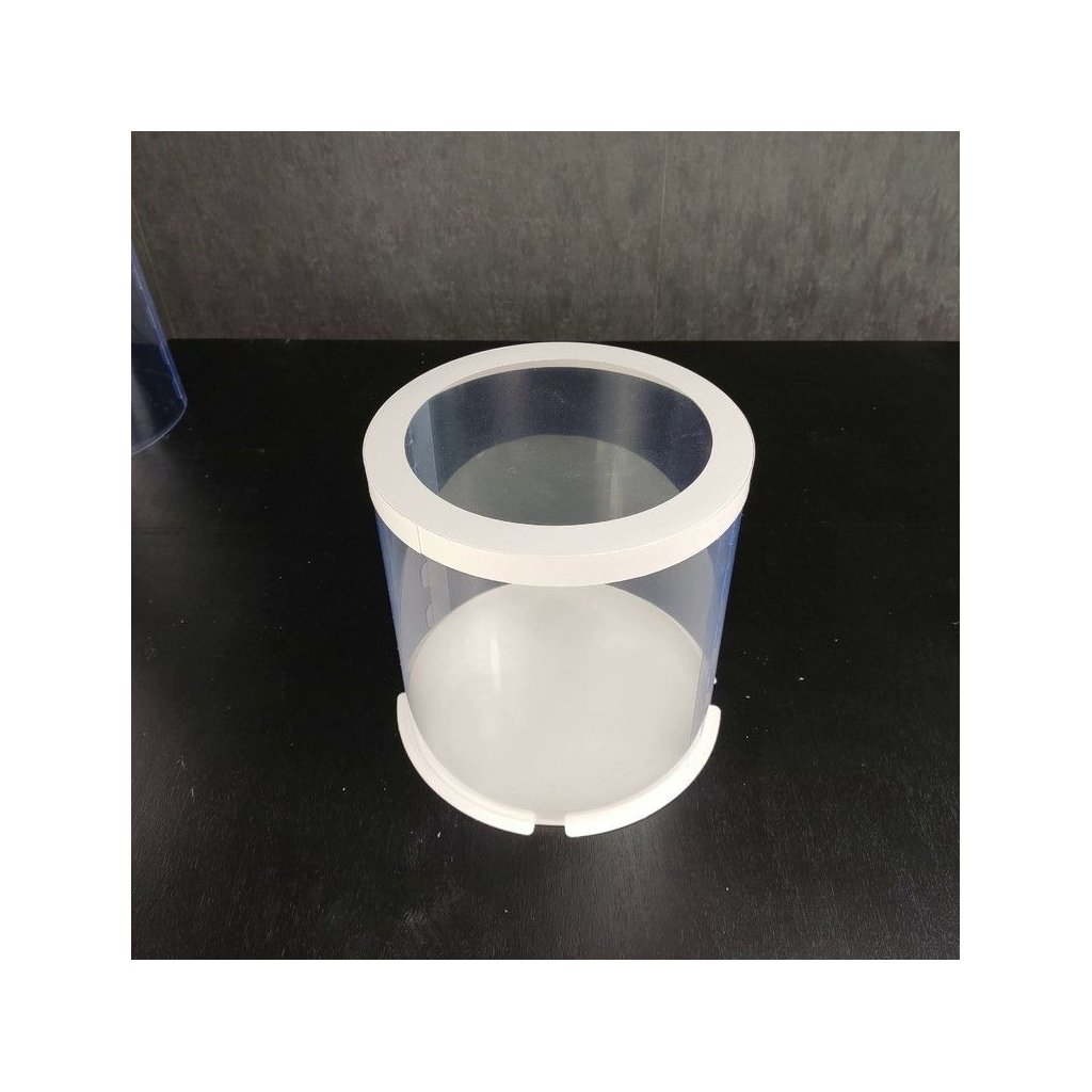 Набор тубусов D250 h250 белые с прозрачной крышкой