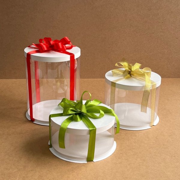 Набір тубусів D200 h100 білі з картонною кришкою