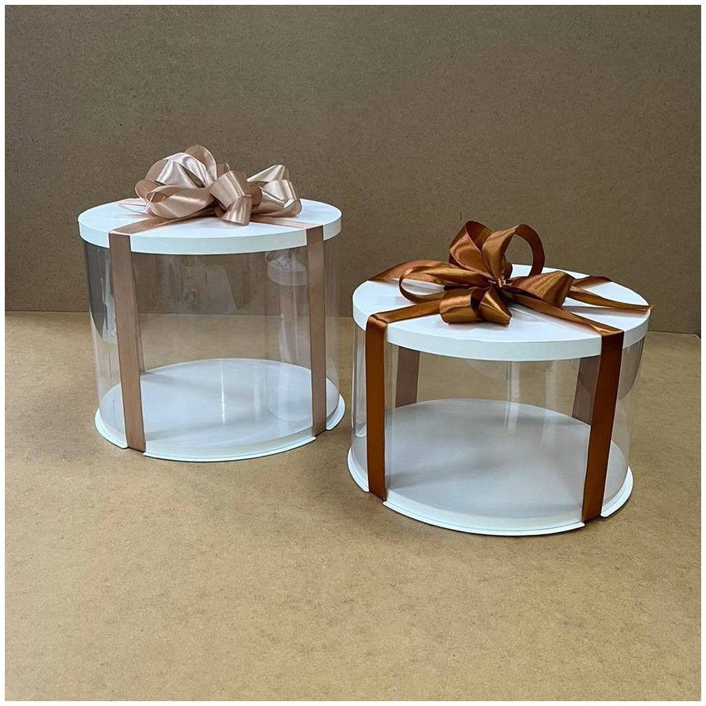 Набір тубусів D250 h200 білі з картонною кришкою