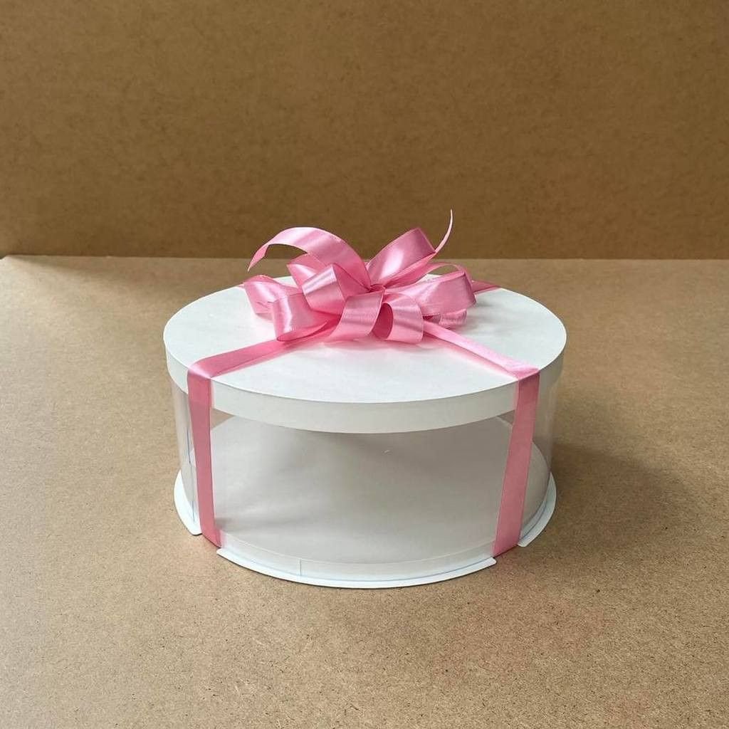 Тубус D250 H100 белый с картонной крышкой