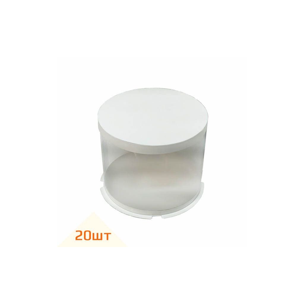 Набор коробок тубус под торт d250 h250 крышка картон (20шт)