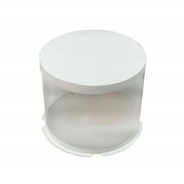 Тубус D250 H300 білий з картонною кришкою