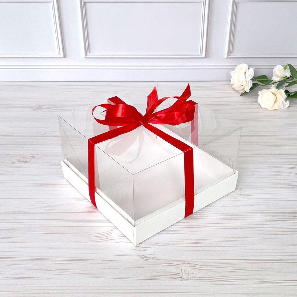 Коробка для десертів і тортів 220х220х130 ПЕТ