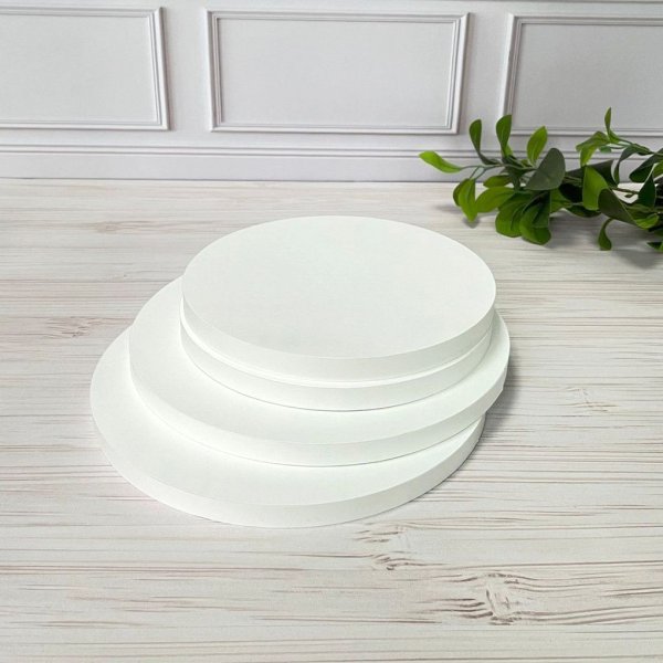 Подложка круглая D250 h17 белая