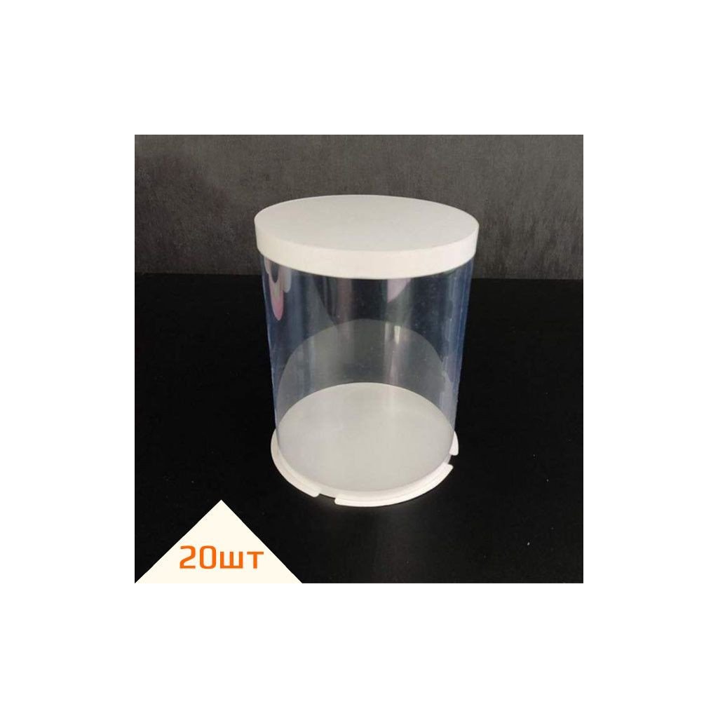 Набір тубусів D300 h350 білі з картонною кришкою