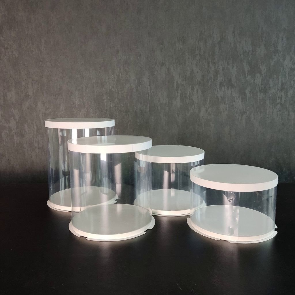 Тубус D250 H150 белый с картонной крышкой