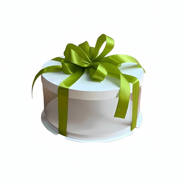 Тубус D200 H100 білий з картонною кришкою