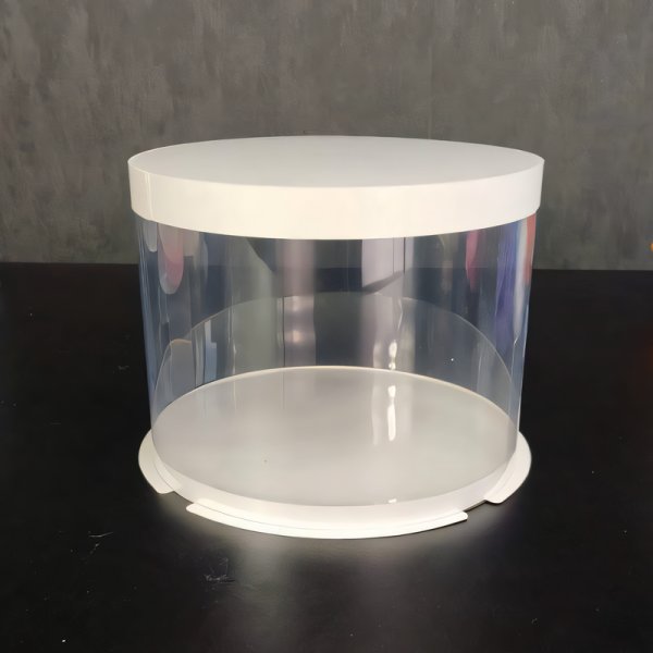 Тубус D200 H150 білий з картонною кришкою