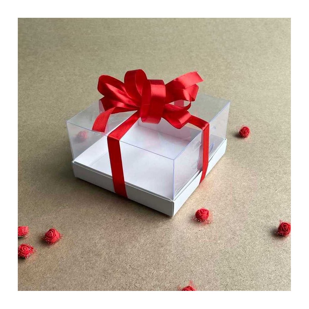 Коробка под десерт 180х180х100 прозрачная ПЭТ