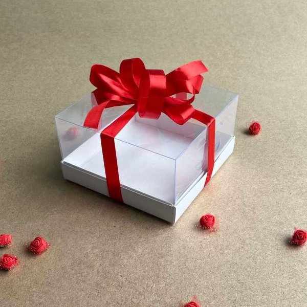 Коробка под десерт 180х180х100 прозрачная ПЭТ