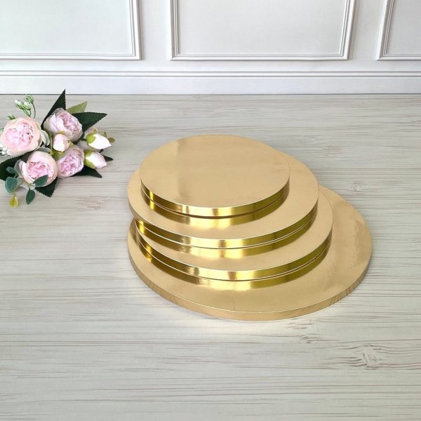 Подложка круглая D200 h12 GOLD