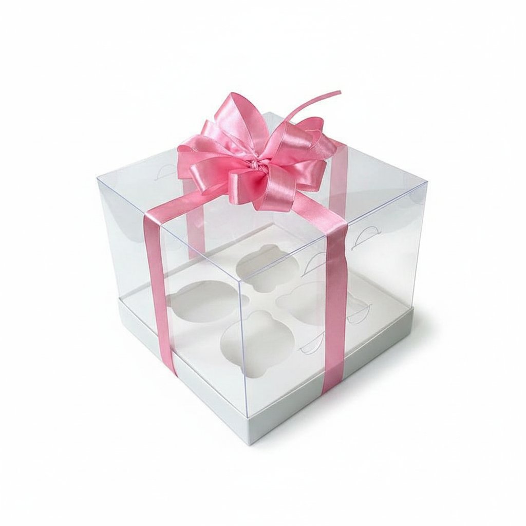 Коробка на 4 кекса 180х180х150