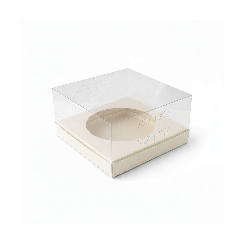 Коробка PET 180×180×100 з вкладкою D130