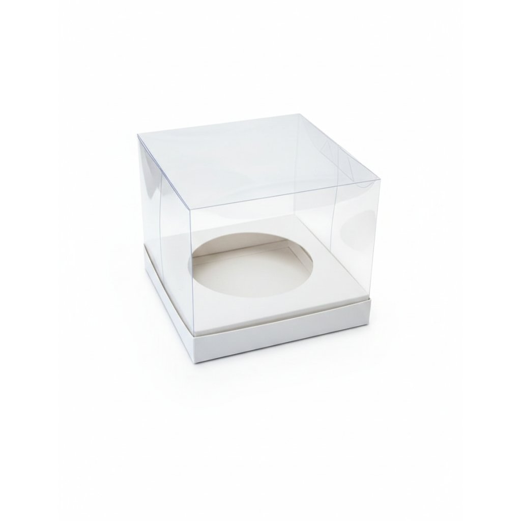 Коробка для паски PET 180×180×150 з вкладкою D120 мм