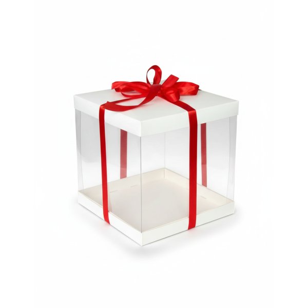 Коробка PET 250×250×250 без вкладки крышка картон