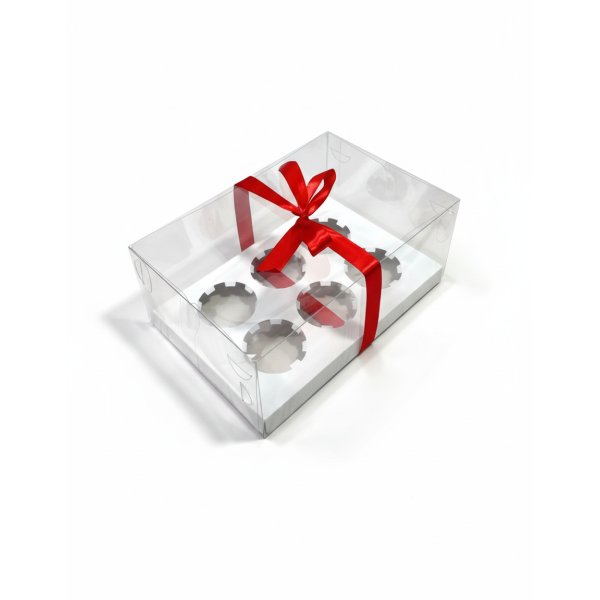 Коробка PET 260×170×80 з вкладкою на 6 комірок