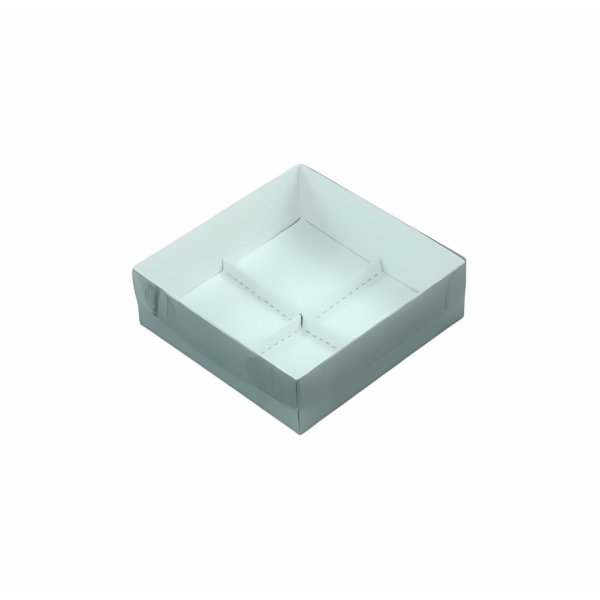 Коробка PET 150×150×50 з вкладкою на 4 комірки