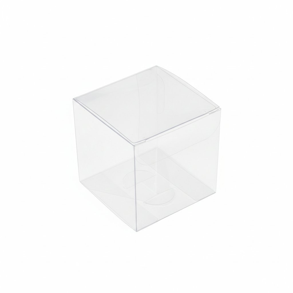 прозрачная коробка аквариум 6.5 × 6.5 × 6.5 см для макаронс PET