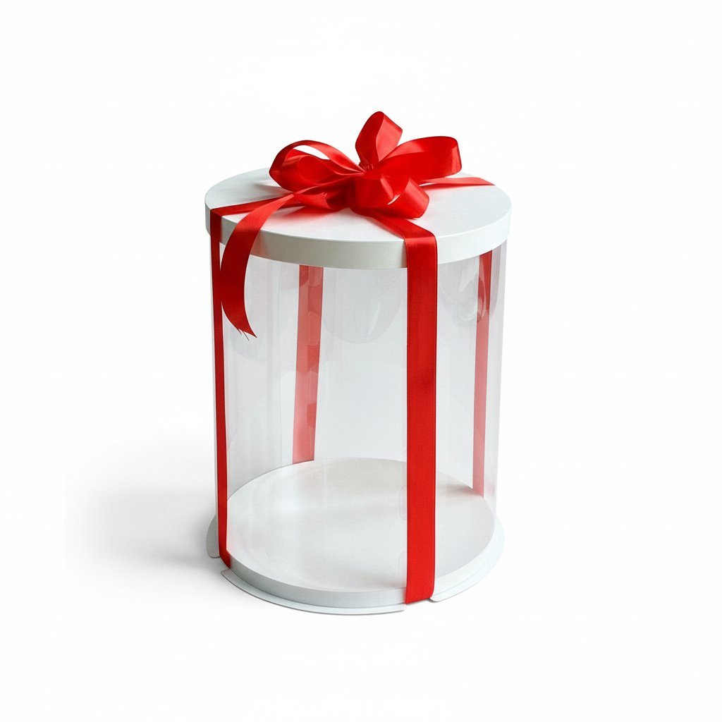 Набор тубусов D200 h250 белые с картонной крышкой