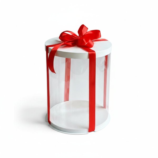 Набор тубусов D200 h250 белые с картонной крышкой