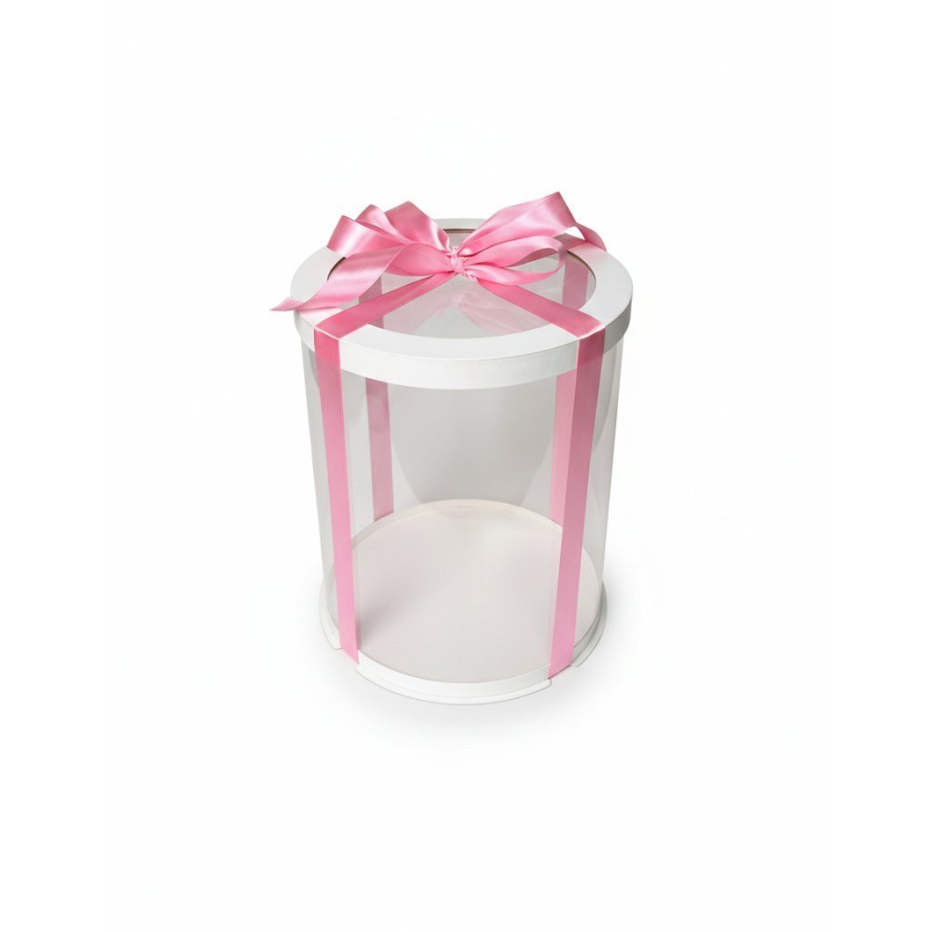 Набір тубусів D250 h250 білі з прозорою кришкою