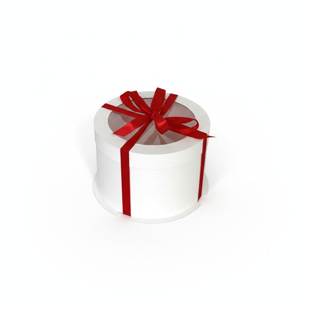 Набір тубусів D300 h100 білі з прозорою кришкою