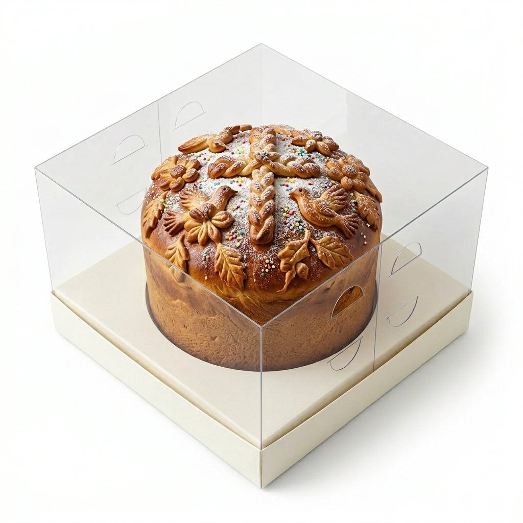 Прозора коробка на паску.